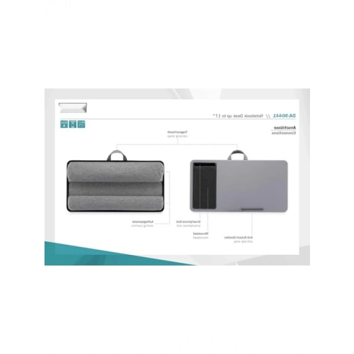 Ergonomik Dizüstü Bilgisayar Çalışma Masası - 17 ile Uyumlu