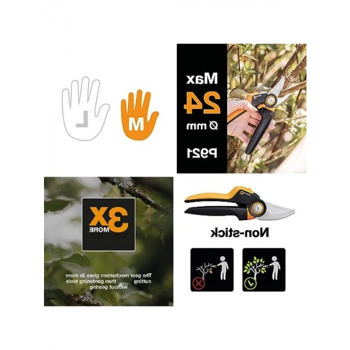 Ergonomik Döner Saplı Bahçe Makası - 20,1 cm