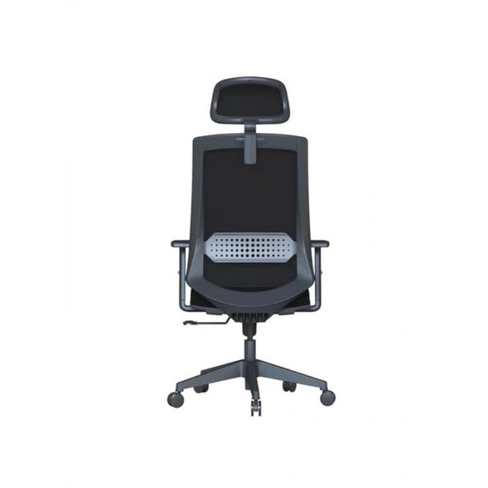 Ergonomik Fileli Ofis Çalışma Koltuğu, Ayarlanabilir Başlık ve Bel Desteği