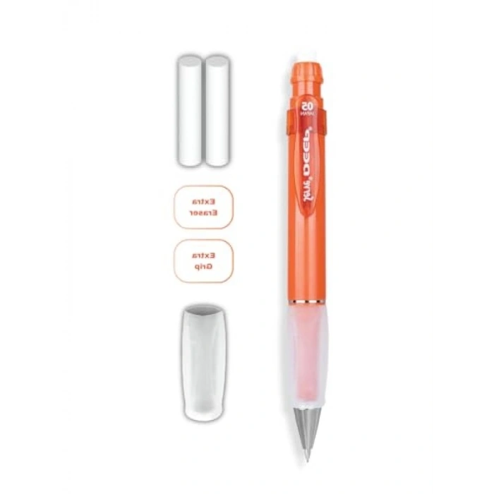 Ergonomik Grip ve Yedek Silgili Kalem Seti, 0.5 mm Uç Kalınlığı
