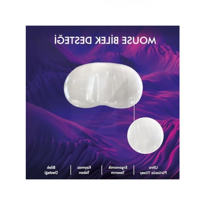 Ergonomik Jel Bilek Destek Pedi Seti - Klavye ve Fare Desteği