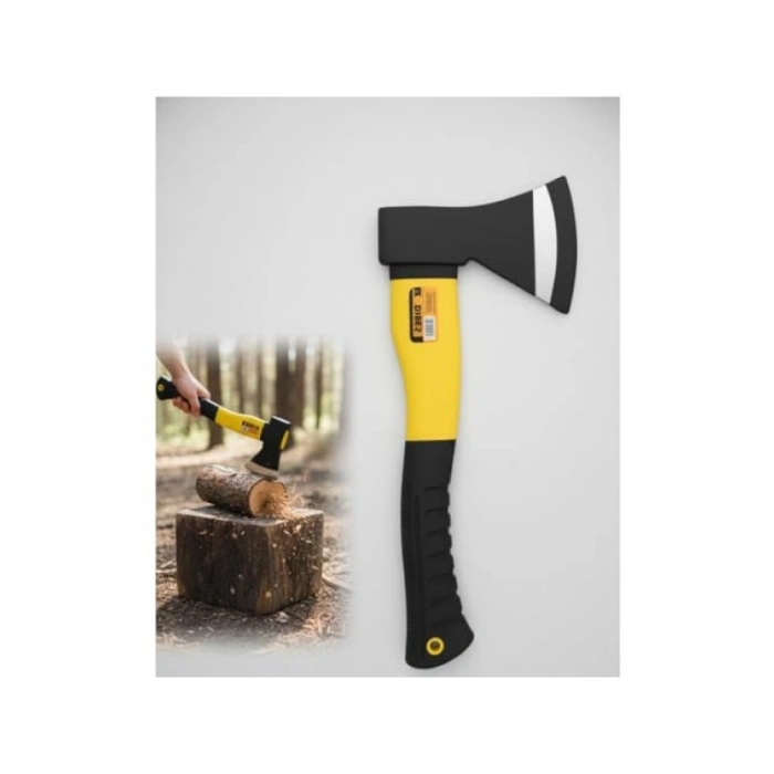 Ergonomik Kaymaz Saplı Çelik Başlı Balta - Dayanıklı ve Hafif