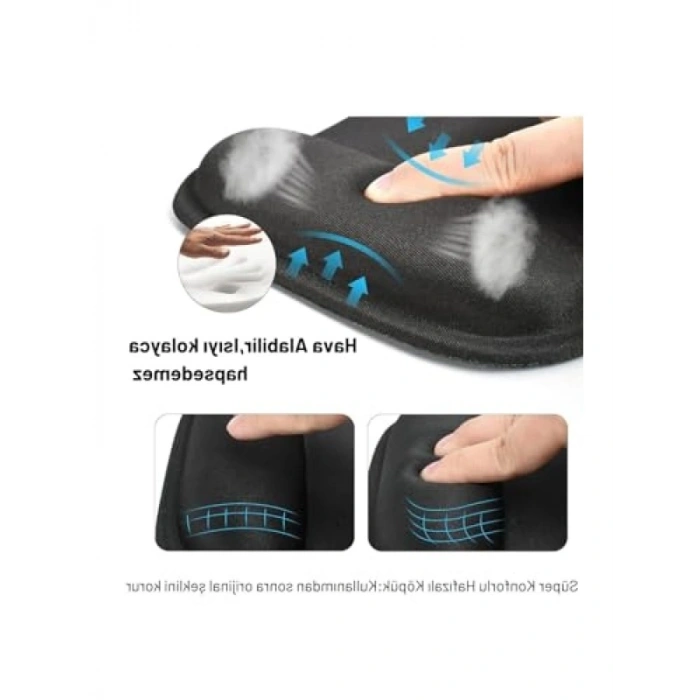 Ergonomik Kaymaz Taban Bilek Destekli Mouse Pad