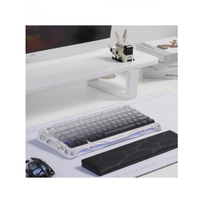 Ergonomik Klavye Bilek Desteği - Kaymaz Taban, PU Deri