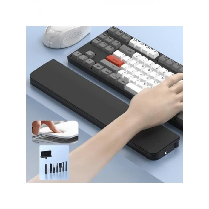 Ergonomik Klavye Bilek Desteği, Temizlik Kiti ile Şık Tasarım