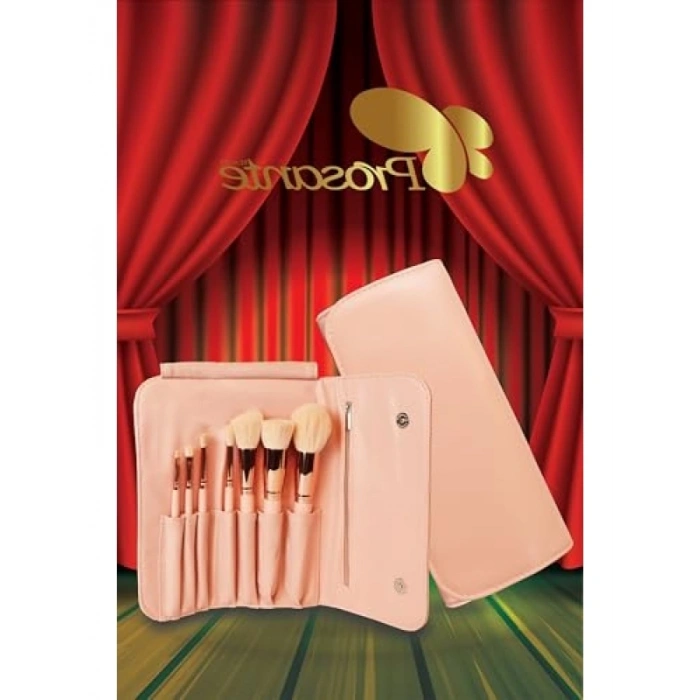 Ergonomik Makyaj Çantası ve Fırça Seti