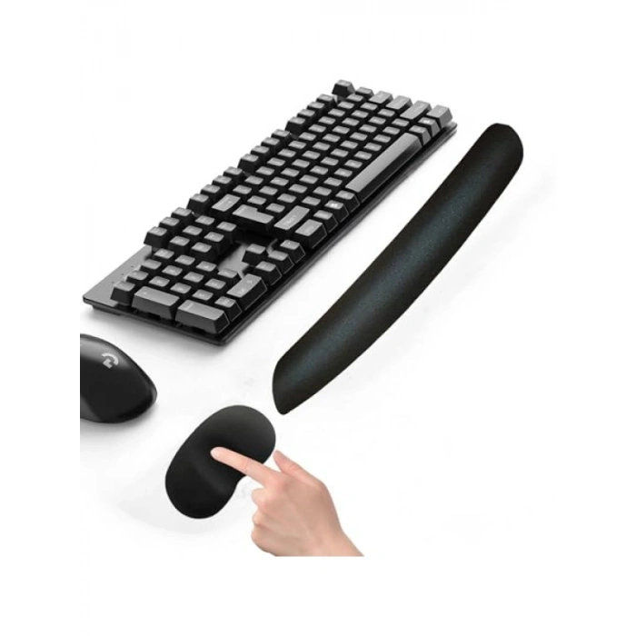 Ergonomik Mouse ve Klavye Bilek Destek Pedi Seti