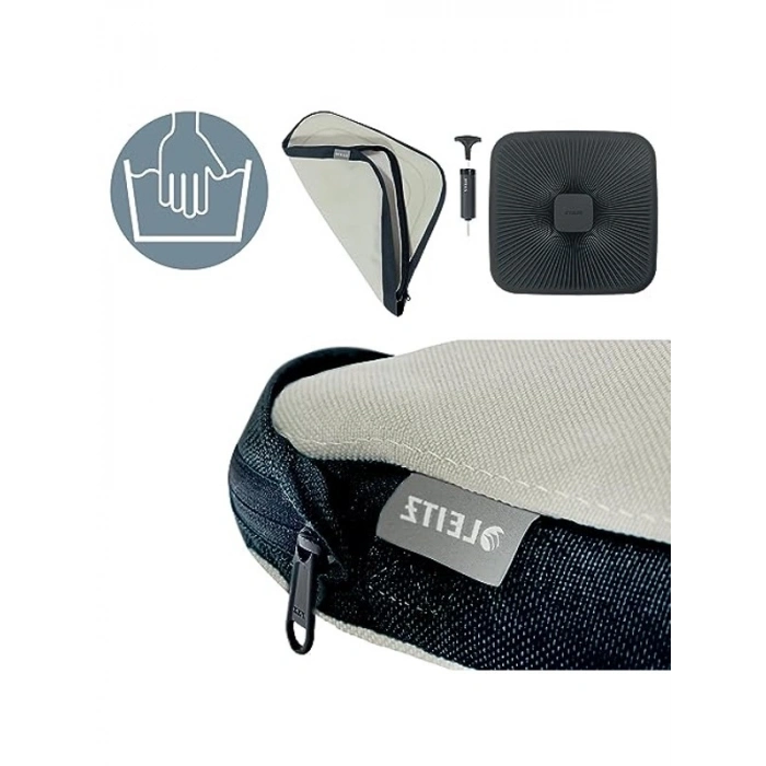 Ergonomik Ofis Mindere, Hava Yastıklı Tasarım, Açık Gri