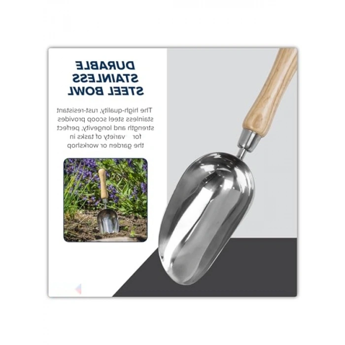 Ergonomik Paslanmaz Çelik Bahçe Küreği