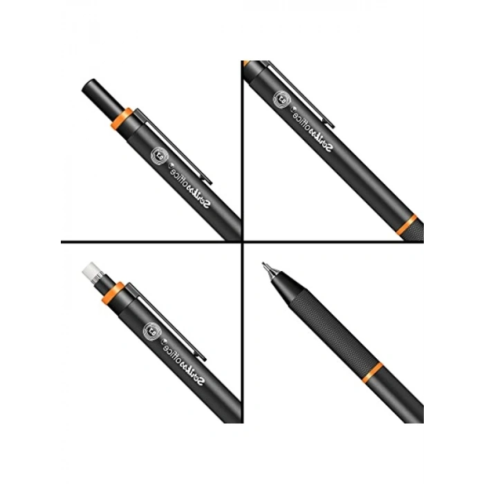 Ergonomik Tasarımlı 0.7 mm Turuncu Uçlu Twist Kalem