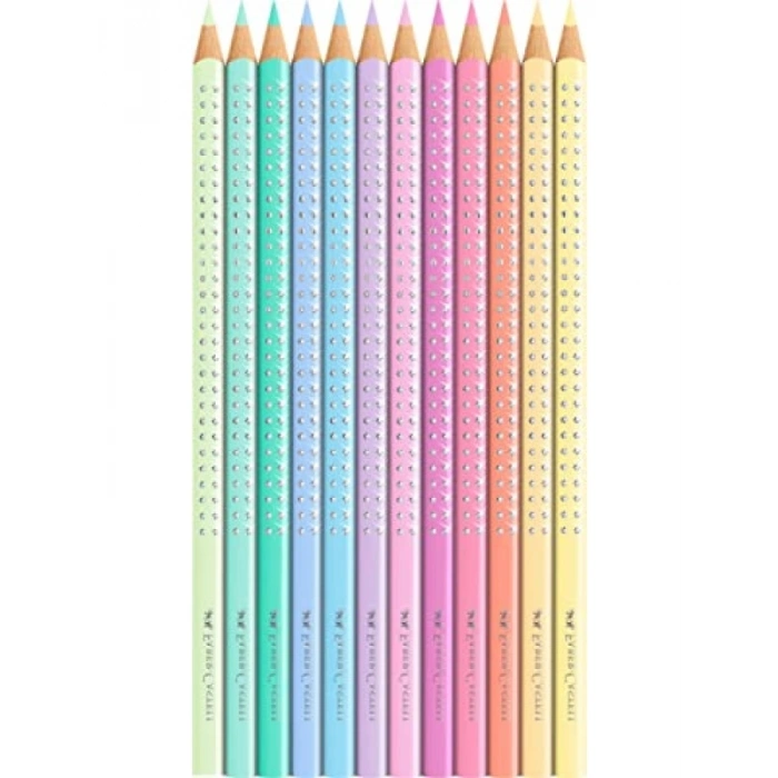 Ergonomik Üçgen Gövdeli 12li Kuru Boya Kalemi