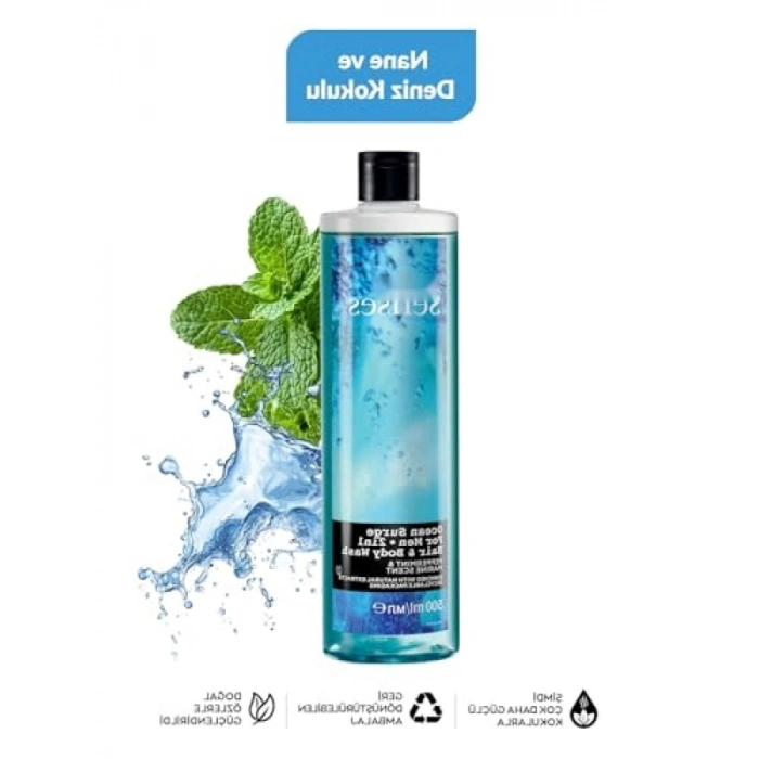 Erkek Duş Jeli Paketi - Nane ve Bergamot Aromalı