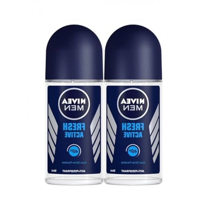 Erkek Roll On Deodorant, 50 ml x 2 Adet, 48 Saat Koruma