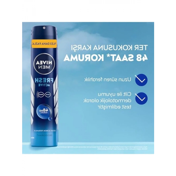 Erkek Sprey Deodorant, 200 ml, 48 Saat Koruma