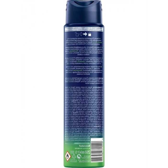 Erkek Sprey Deodorant - 250 ml, 72 Saat Koruma