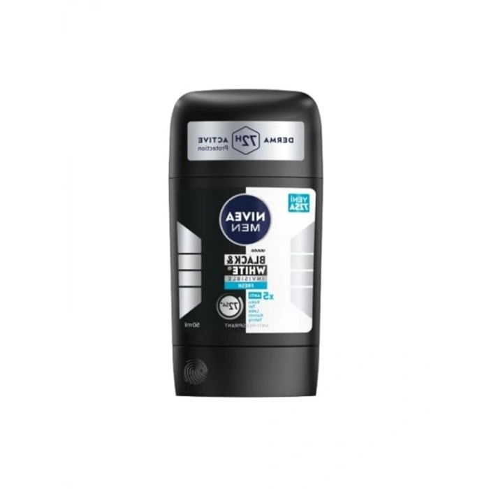 Erkek Stick Deodorant 50 ml Siyah& Beyaz Görünüm 72 Saat Koruma