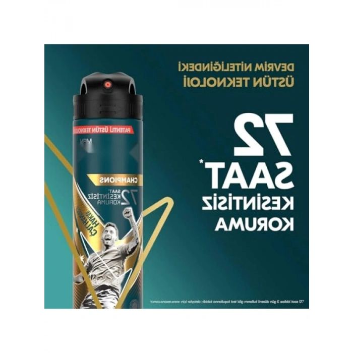 Erkekler İçin 72 Saat Ter Koruma Sunan Sprey Deodorant, 150 ml