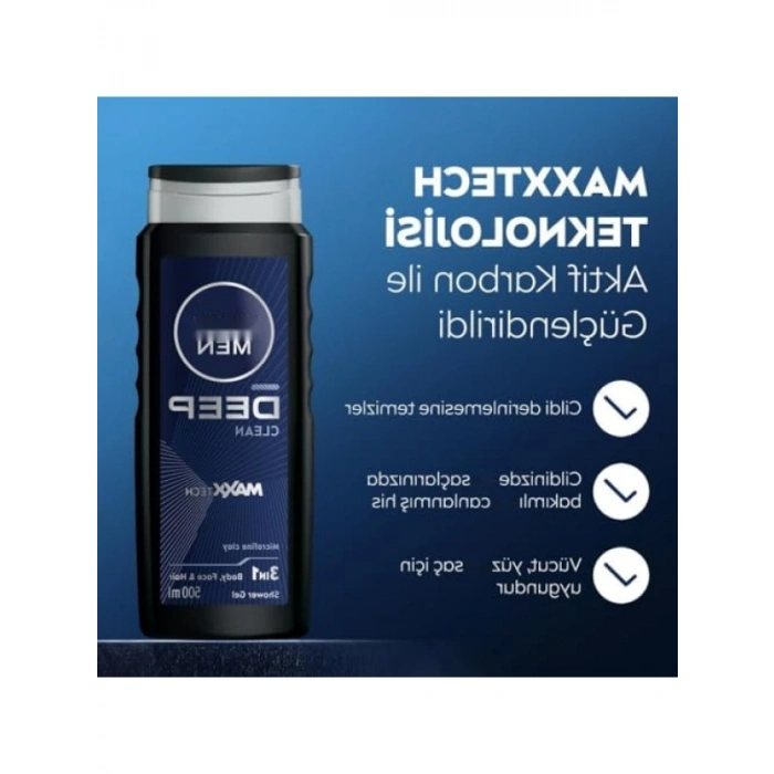 Erkekler için Derin Temizleme Duş Jeli ve Roll-on Deodorant Seti