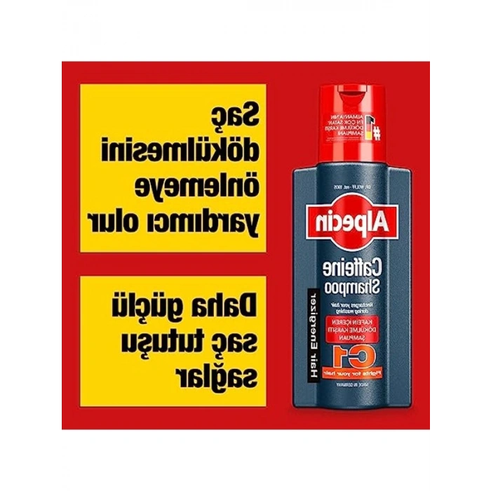 Erkekler İçin Saç Dökülmesini Azaltan Kafeinli Şampuan, 250 ml
