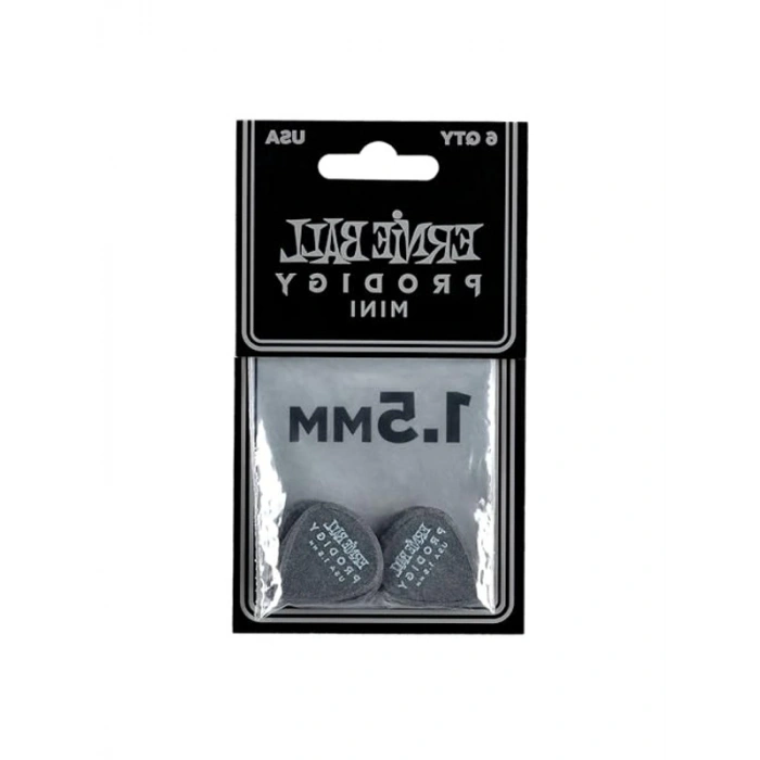 Ernie Ball 1.5Mm Mini Prodigy Seçtikleri 6Lı Paket - Siyah
