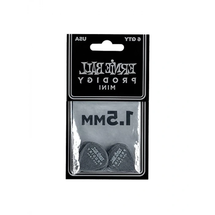 Ernie Ball 1.5Mm Mini Prodigy Seçtikleri 6Lı Paket - Siyah