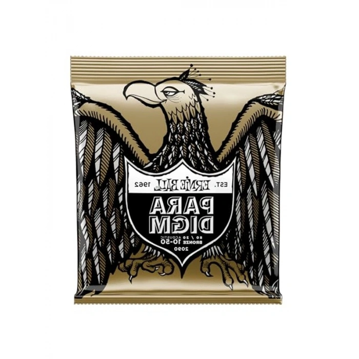Ernie Ball Paradigm Ekstra Hafif 80/20 Bronz Akustik Gitar Telleri, Ölçü 10-50
