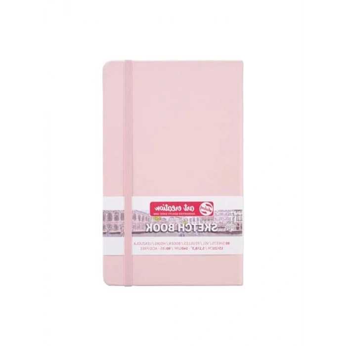 Eskiz Defteri, Pastel Pembe 80 Yaprak, Ciltli Tasarım