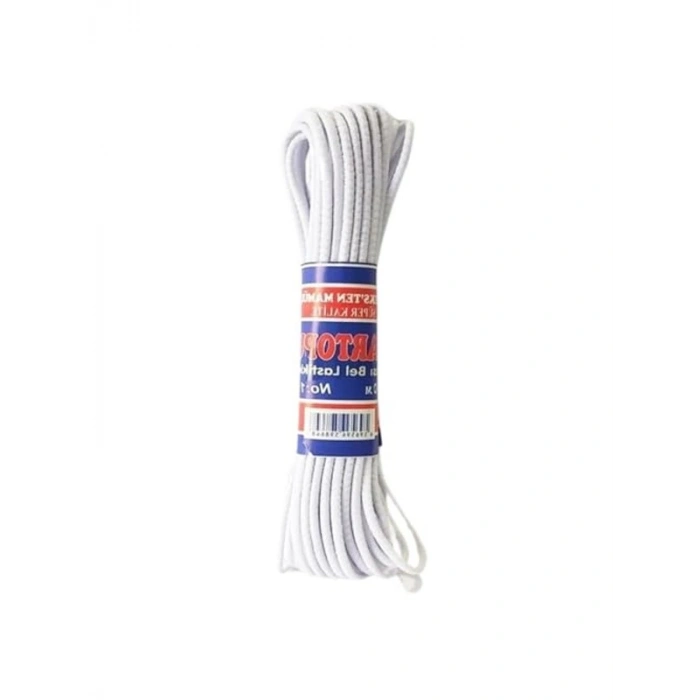 Esnek Beyaz Bel Lastiği - 10 Metre, 0.5 cm Kalınlık