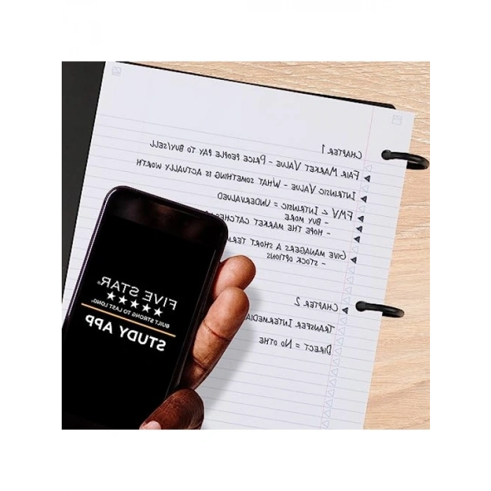 Esnek Doldurulabilir Çizgili Defter, 300 Yaprak Kapasitesi