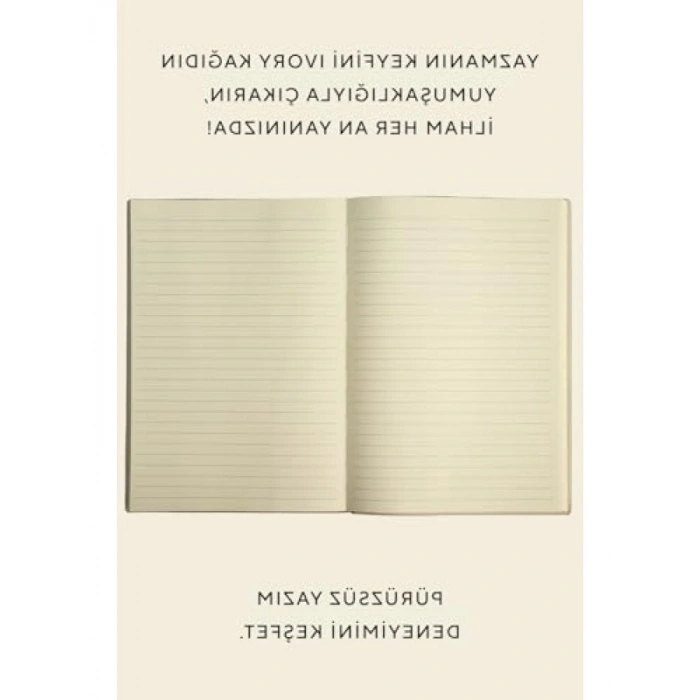 Esnek Kapaklı Çizgili Cep Defteri A5 - 128 Yaprak