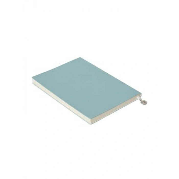 Esnek Kapaklı Çizgili Defter, A5 - Açık Mavi, 96 Yaprak