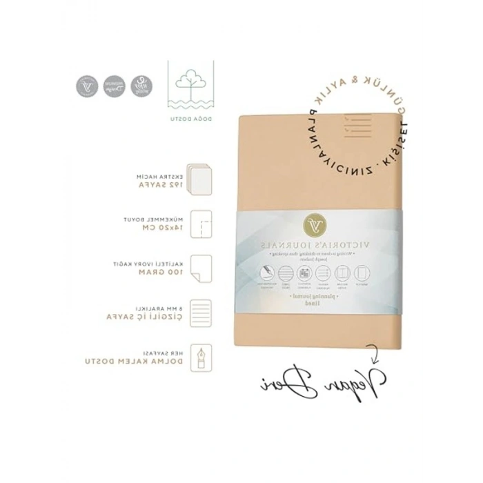 Esnek Kapaklı Planlayıcı Defter, 14x20 cm, 100 gr. Çizgili