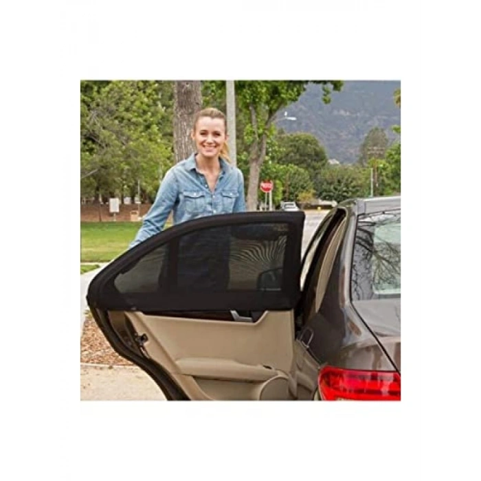 Esnek Kumaş Arka Cam Güneşlik Perdesi - 2 Adet