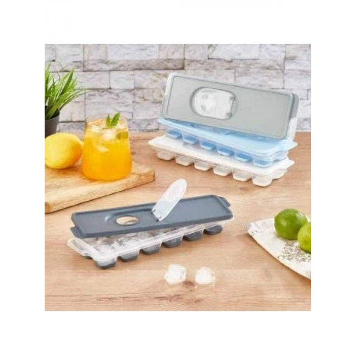 Esnek Silikon Tabanlı 12li Buz Kalıbı - Kolay Buz Hazırlama