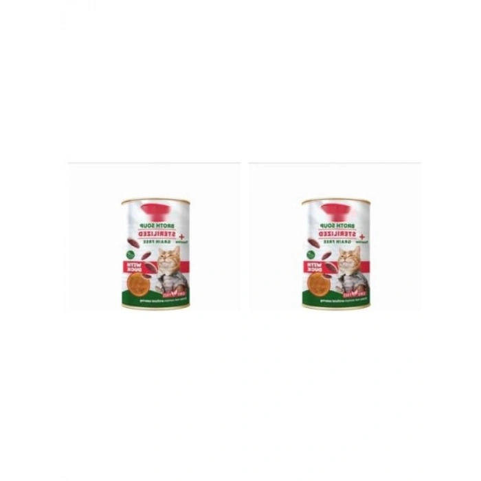 Et Suyu Çorba Ördekli Kedi Mamasi - 135 ml 2li Paket