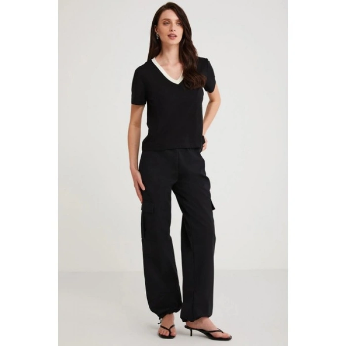 ETHIQUET CAMILLE Kadın Siyah T-Shirt