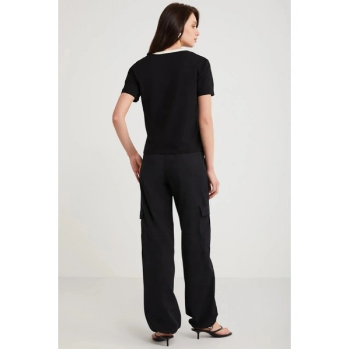 ETHIQUET CAMILLE Kadın Siyah T-Shirt