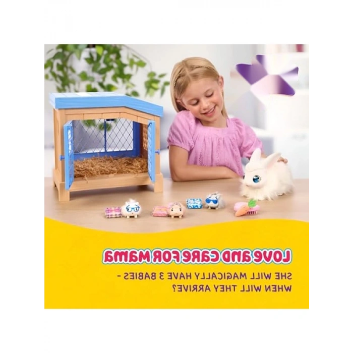 Etkileşimli Mama Tavşanı Oyun Seti - Sihirli Bebeği ve 20+ Ses Tepkisiyle