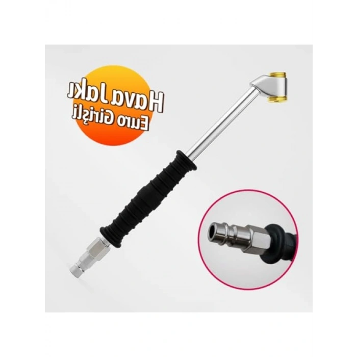 Euro Girişli Küresel Hortum Giriş Kompresör Jakı - Siyah