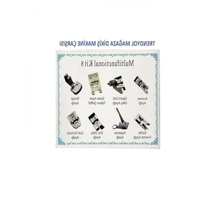 Ev Tipi Dikiş Makinesi İçin 8 Parça Ayak Seti