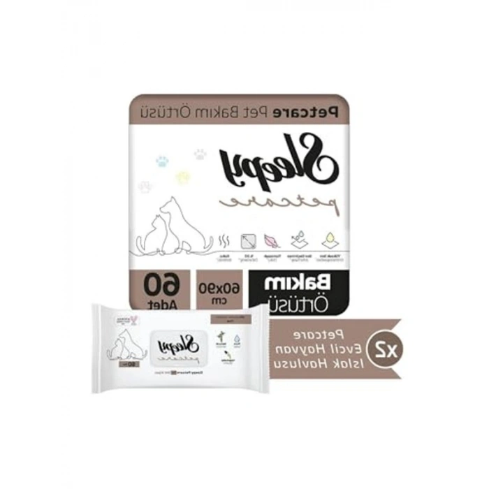 Evcil Hayvan Bakım Örtüsü, 60 Adet, 2X30 Paket