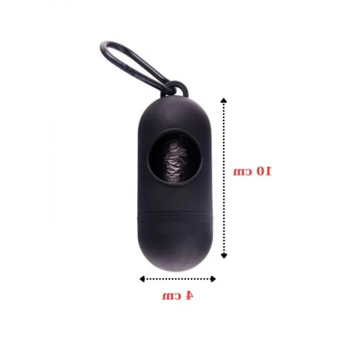 Evcil Hayvan Dışkı Poşeti, 12 Rulo (180 Poşet) Siyah Renk