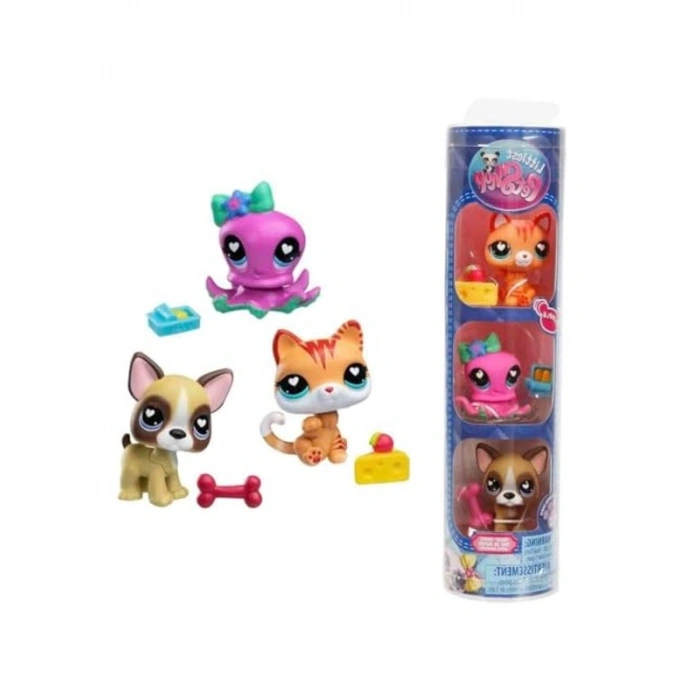 Evcil Hayvan Temalı Mini Figürler, Eğlenceli Oyun Seti (3lü Paket)