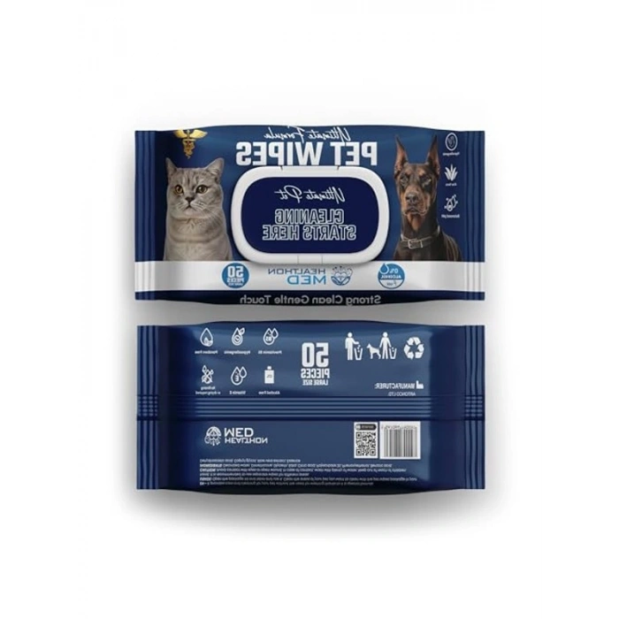 Evcil Hayvan Temizleme Mendili (50 X 2li Set)