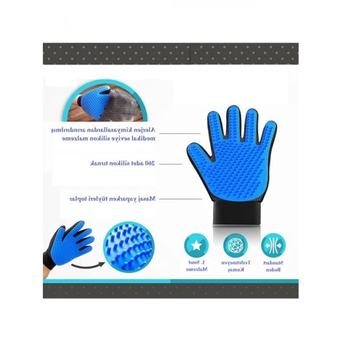 Evcil Hayvan Tüy Toplama Eldiveni, Kaşıma ve Tarama İçin