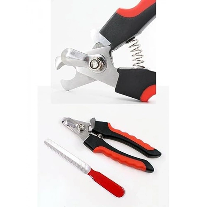 Evcil hayvanlar için tırnak bakımı seti, makas ve törpü