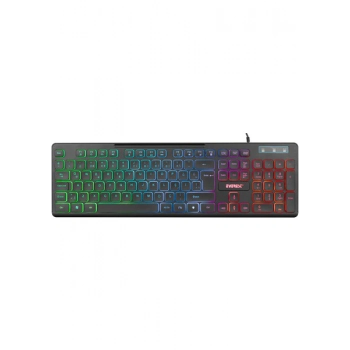 Everest KB-120 Sleek Siyah USB Gökkuşağı Aydınlatmalı Q Gaming Oyuncu Klavyesi