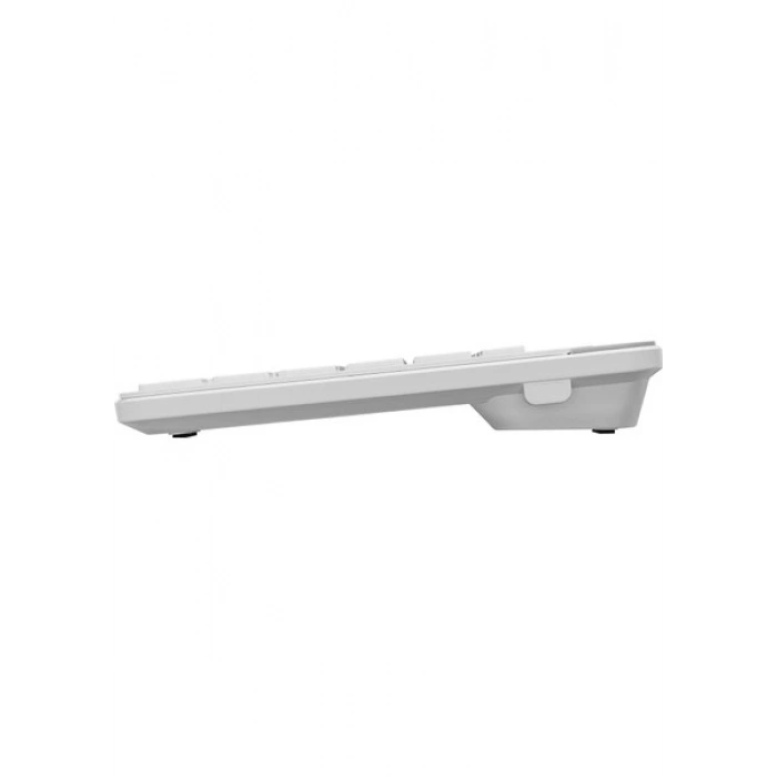 Everest KB-BT66 Beyaz 2.4g+Bt1+Bt2 Üçü Bir Arada 3 In 1 Q Kablosuz Klavye
