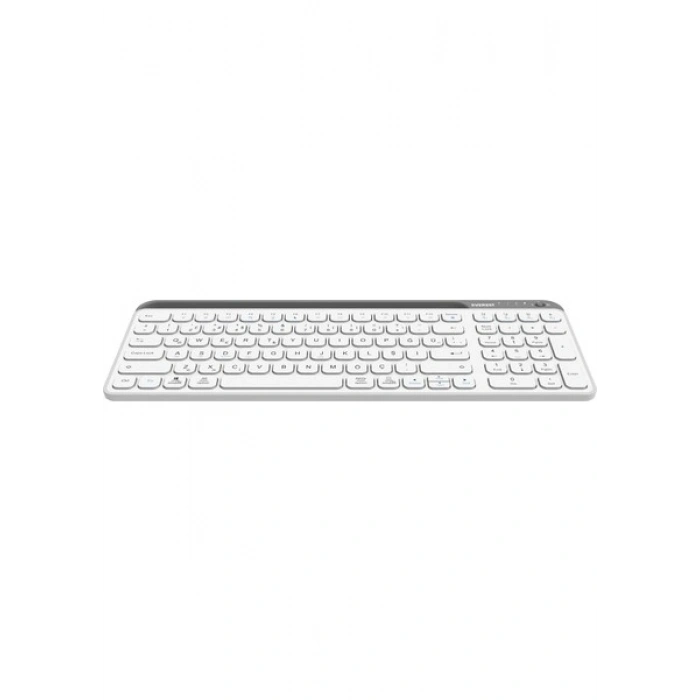 Everest KB-BT90 Beyaz/gri Bluetooth+ 2.4ghz Telefon Tablet Standlı Şarjlı Q Mac/win/android/ıos Uyum
