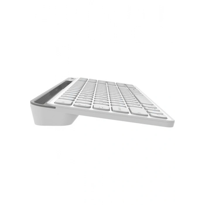 Everest KB-BT90 Beyaz/gri Bluetooth+ 2.4ghz Telefon Tablet Standlı Şarjlı Q Mac/win/android/ıos Uyum